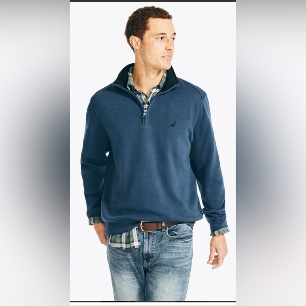 Nautica Men's Quarter-Zip Sweater